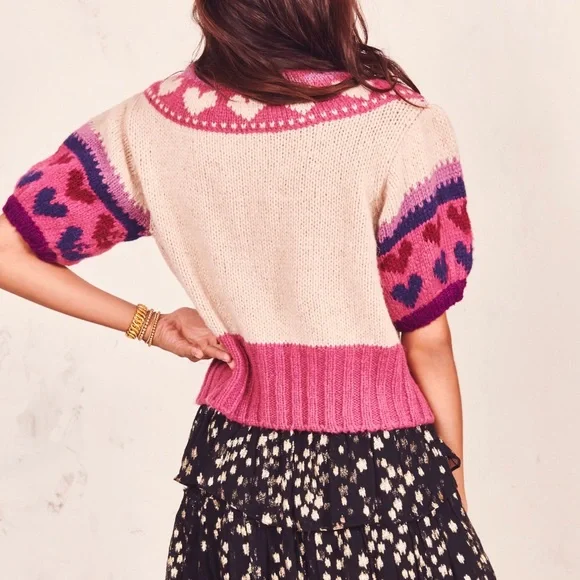 LoveShackFancy Trinity Crop Cardigan XS - Picture 5 of 5